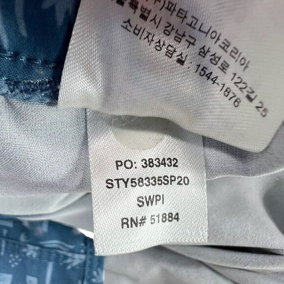 Patagonia Fleetwith Printed Crossback Lightweight Mini Dress Blue Size Small - Picture 6 of 9